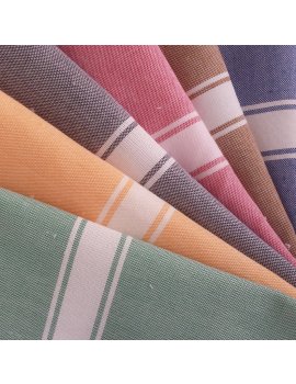 sac à linge pour transport, fermé / 15 kg - entièrement gris avec des rayures blanc