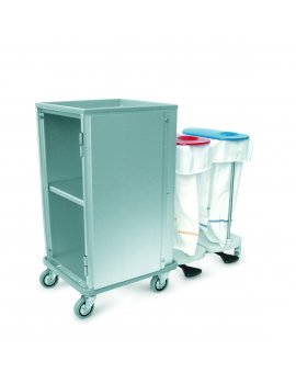 chariot étagère avec collecteur à linge double , type 251.2