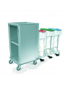 chariot étagère avec collecteur à linge triple , type 251.3