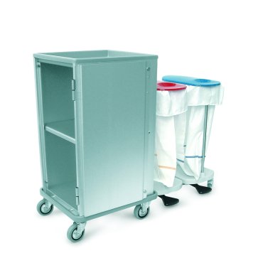 carrello a ripiani con 2 cestino per la biancheria, tipo 251.2