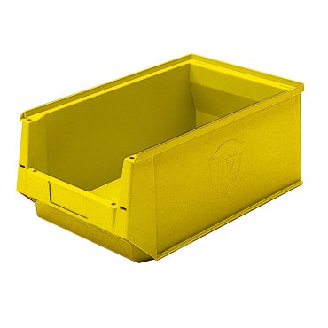 contenitore di plastica aperto, tipo SLK giallo