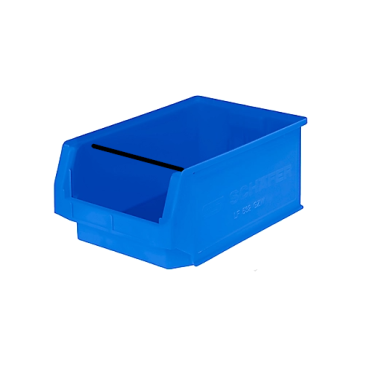 contenitore di plastica aperto, tipo SLKT blu (con asta di supporto) 