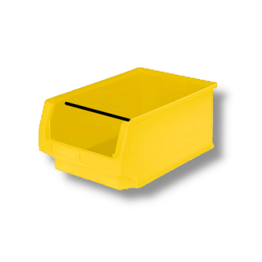 contenitore di plastica aperto, tipo SLKT giallo (con asta di supporto) 