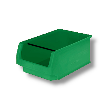 contenitore di plastica aperto, tipo SLKT verde (con asta di supporto) 