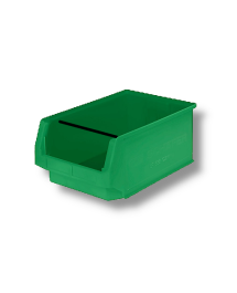 contenitore di plastica aperto, tipo SLKT verde (con asta di supporto) 
