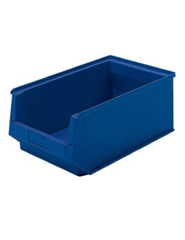 contenitore di plastica aperto, tipo SLK blu