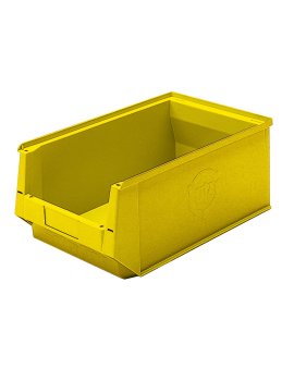 contenitore di plastica aperto, tipo SLK giallo