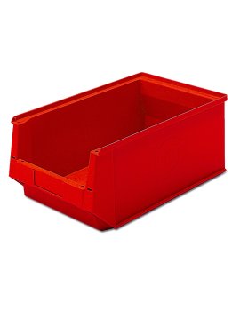 contenitore di plastica aperto, tipo SLK rosso