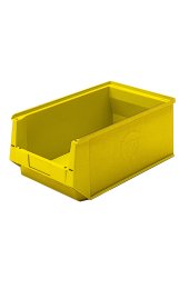 contenitore di plastica aperto, tipo SLK giallo